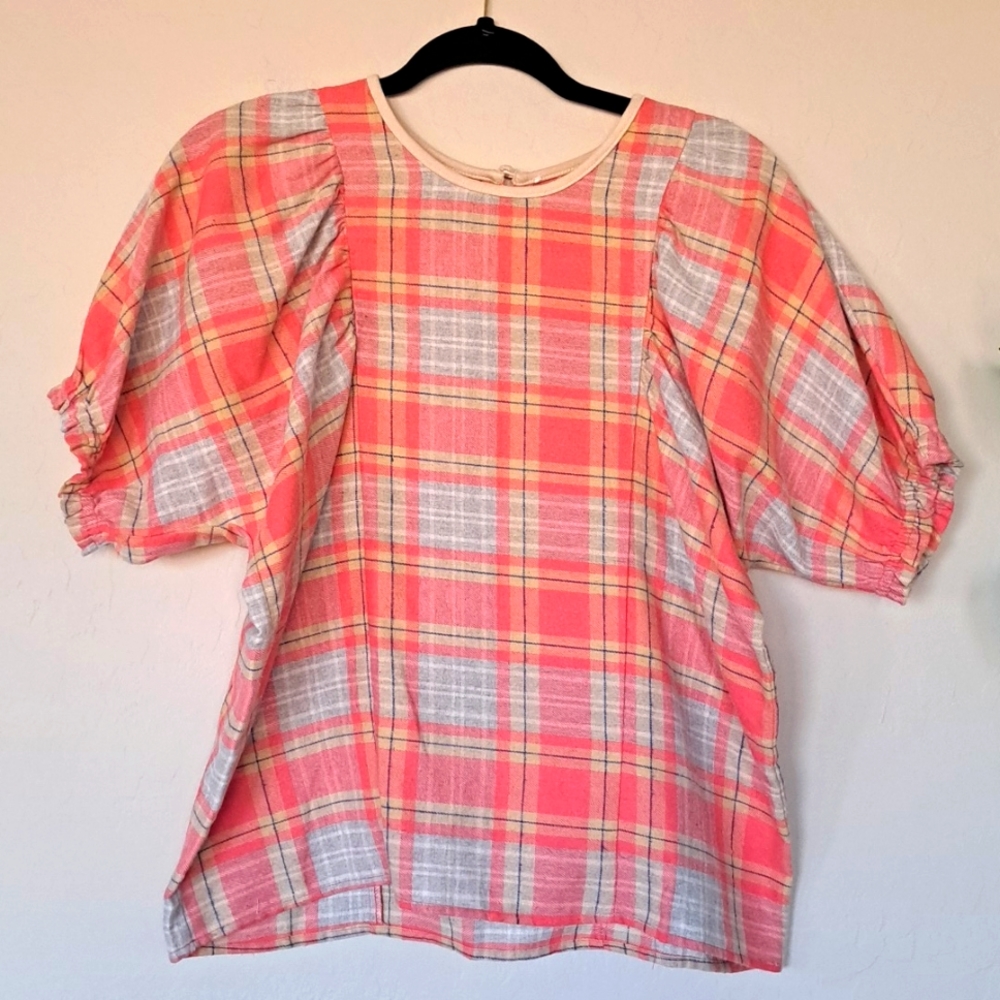 Plaid top